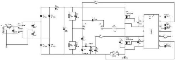 Схема электронного балласта на микросхеме UBA2021 фирмы NXP. Рабочая частота 39 кГц