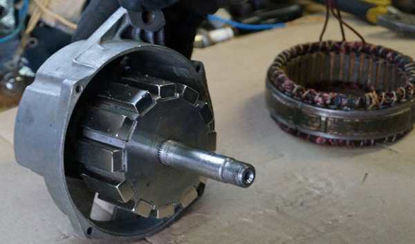 Пример расположения ниодимовых магнитов в двигателе от стиральной машины